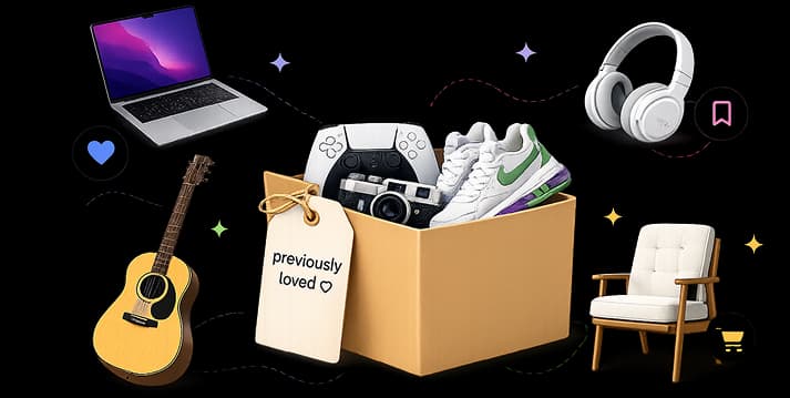 Buy and sell preowned items on Vingo